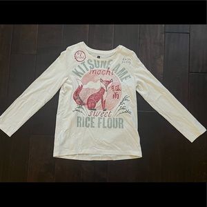 Tea Collection Long-Sleeved Fox Graphic Tee